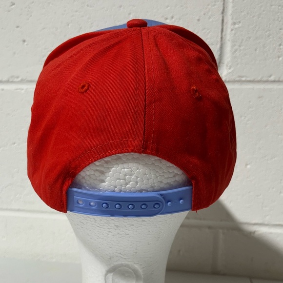 Super Mario Bros Nintendo By Culture Fly Hat Adult Unisex Snapback Red Blue H2 - Picture 4 of 10
